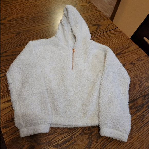 SO Faux Fur Hoodie Girls' Size Large 10-12 - Picture 2 of 6